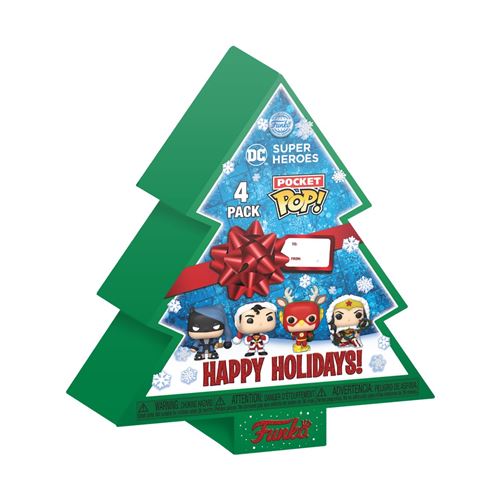 Acheter Figurines Funko Pop Pocket DC Super Heroes Holiday 4 Pack État correct - 20,37 € Figurines Funko Pop Pocket DC Super Heroes Holiday 4 Pack État correct - Funko reconditionné disponible sur Fnac