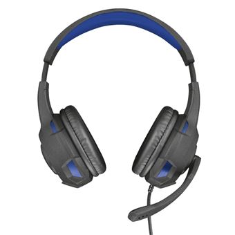 Micro Casque Circum Aural Filaire Gaming Trust Gxt 307b Ravu Noir Et Bleu Ecouteurs Achat Prix Fnac