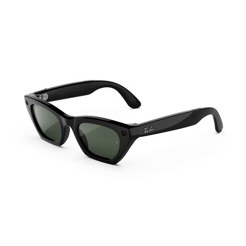 Meta Noir/Vert Lunettes Connectées Ia Ray-Ban (Gen 3) Zena Brillant Verres Transitions® Graphite