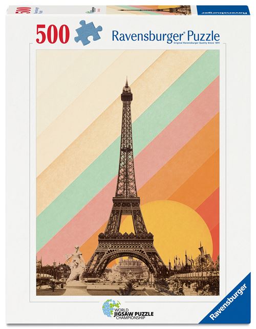 Puzzle 500 pièces Ravensburger 'arc en ciel de Paris