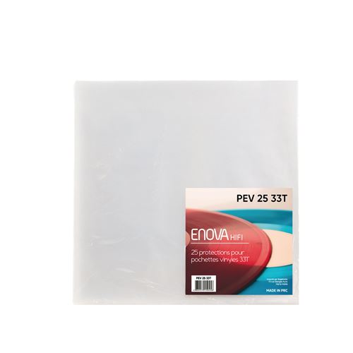 Pack de 25 pochettes Enova Hifi PEV 25 33T pour disques vinyle 33 tours - vue 1