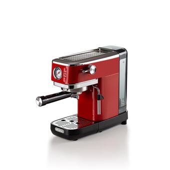 Machine à café expresso en métal Ariete 1381 avec manomètre rouge - 1