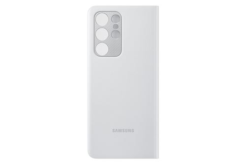 Coque Samsung Smart Clear View pour Samsung Galaxy S21 Ultra Gris clair