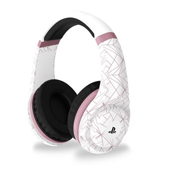Casque 4Gamers PRO4-70 Stéréo PS4 Rose et Blanc