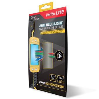 Protection d'écran Steelplay en Verre trempé anti-lumière bleue pour Nintendo Switch Lite