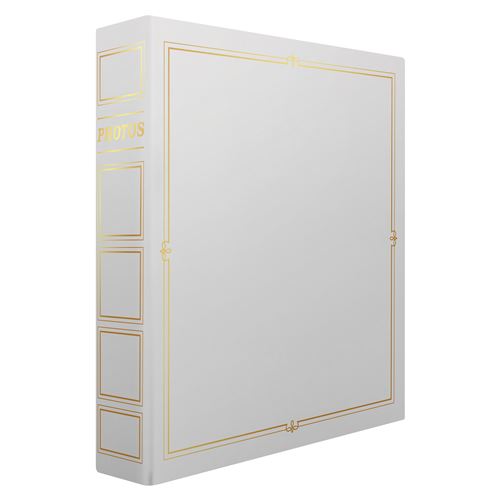 Album Photos Pochettes Ceanothe Cordoue 100 Pages 11,5 X 15 Cm Blanc Et Or