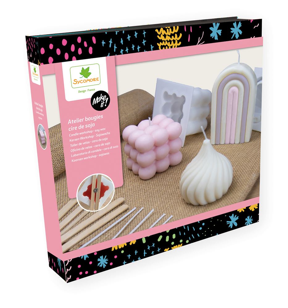 Bougie Parfumée En Forme De Glace Fraise Casteloo - Cire De Soja, Trompe-l'œil - Décoration Maison Parfumée