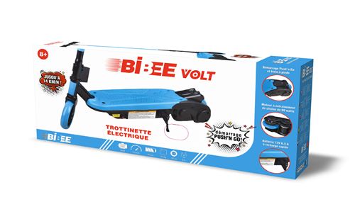 Bibee Volt - Trottinette électrique enfant - Noir/Bleu au meilleur prix