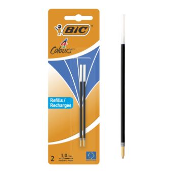 Stylo à bille Bic Shine 4 Couleurs Bleu