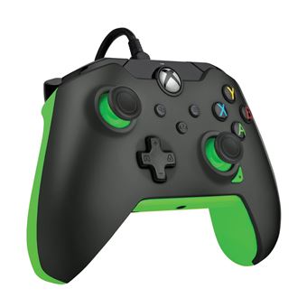 Manette filaire Pdp pour Xbox et PC Noir fluo