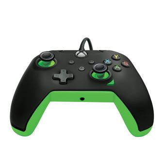 Manette filaire Pdp pour Xbox et PC Noir fluo