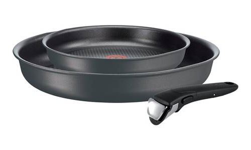 2 poêles et 1 poignée Tefal Ingenio Performance Gris Coal