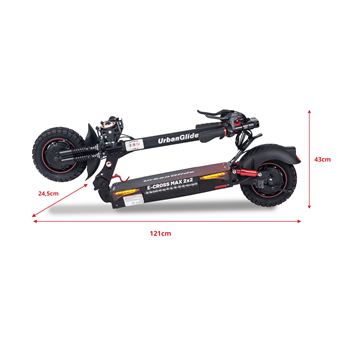 Trottinette électrique UrbanGlide Ecross Max 800 W Noir