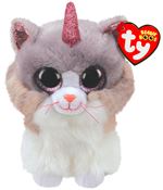 Peluche Ty Beanie Boo's Asher Le chat licorne 15 cm