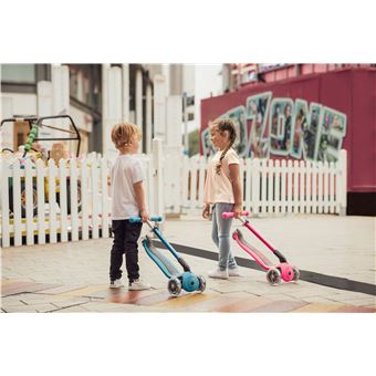 Trottinette enfant Globber Primo Foldable Lights Bleu