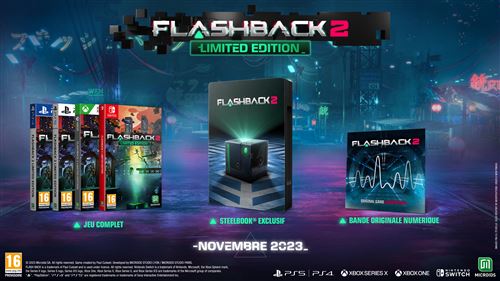 Jeu Xbox serie X Flashback 2 limited edition steelbook SOUS