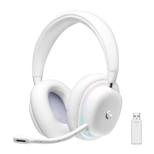 Casque PC Gaming sans fil Bluetooth Logitech G735 Blanc - État correct Logitech sur Fnac