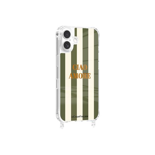 Coque imprimée La coque Française MagSafe Ciao Amore avec anneau Kaki pour iPhone 17