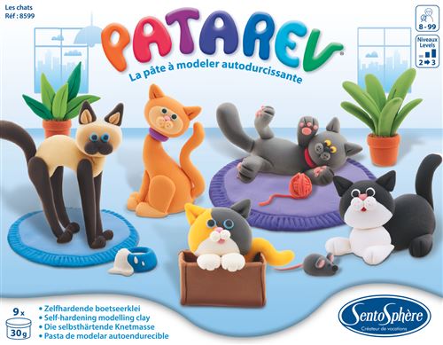 Pâte à modeler SentoSphère Patarev Les Chats - Sentosphère