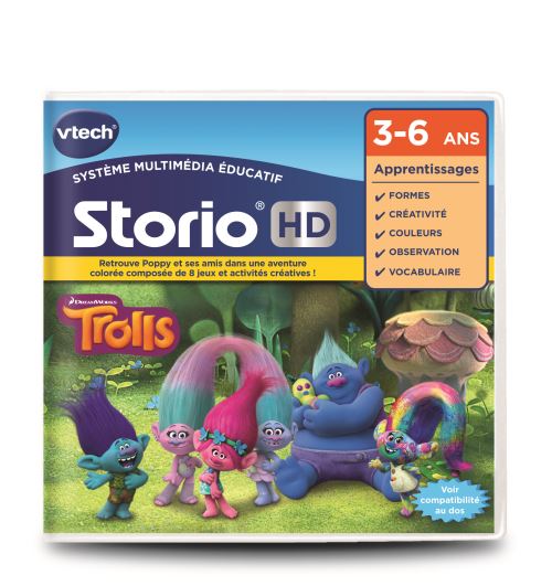 VTECH JEU HD STORIO TROLLS