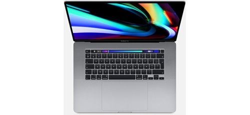 Apple MacBook Pro Touch Bar 16" Retina Intel Core i7 hexacoeur de 9ème génération à 2.6 GHz 16 Go RAM 1 To SSD Gris Sidéral Sur-mesure 2019