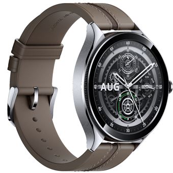 Montre connectée Xiaomi Mi Watch 2 Pro 46 mm Bluetooth Argent avec bracelet  Cuir Marron - Fnac.ch - Montre connectée