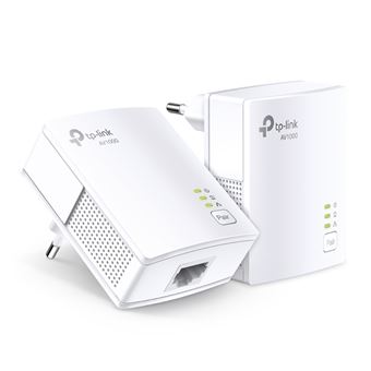 Kit de démarrage CPL TP-Link AV1000 Gigabit Blanc et gris Reconditionné