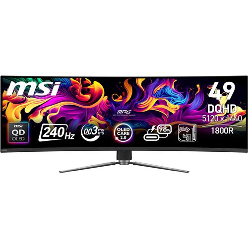 Ecran PC Gaming MSI MPG 491CQPX QD OLED 49 incurvé UWQHD - vue 6