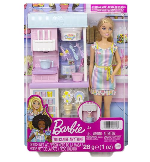 Barbie Rose/Bleue – Coffret Marchande De Glaces - Neuf - Image 4