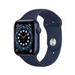 Apple Watch Series 6 GPS, 44mm boitier aluminium bleu avec bracelet sport bleu marine