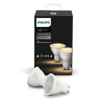 Pack de 2 ampoules connectées Philips Hue White ambiance GU10