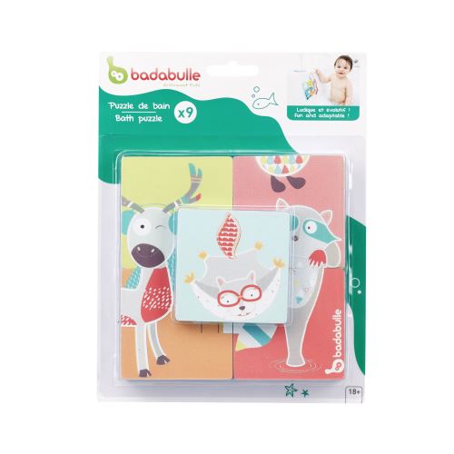 Puzzle de bain Badabulle Multicolore 9 pièces
