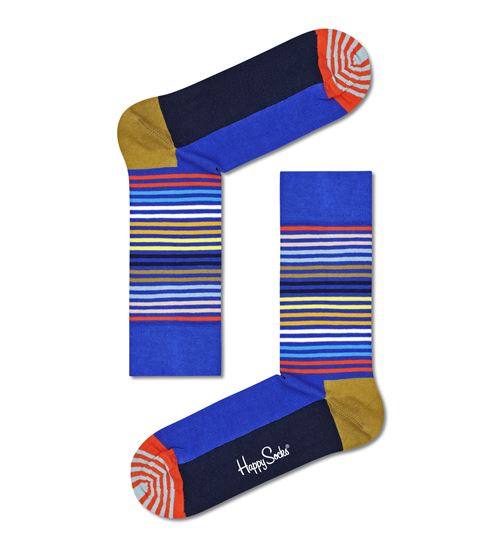 Chaussettes hautes et mi-bas Happy Socks Half Stripe Taille 41-46