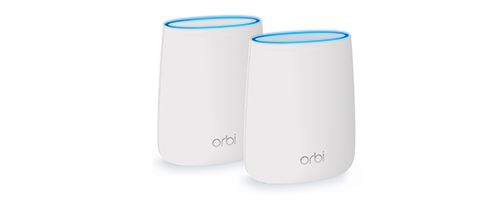 NETGEAR Orbi RBK20 - Wifi-systeem (router, verlengstuk) - tot 4000 vierkante voet - GigE - 802.11a/b/g/n/ac - Tri-Band