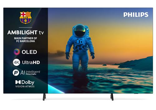 TV OLED Ambilight Philips 77OLED810 194 cm 4K UHD 2025 métal