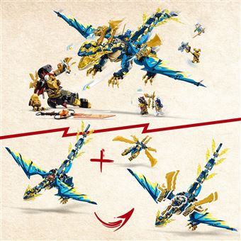 LEGO® Ninjago 71796 Le dragon élémentaire contre le robot de l’impératrice