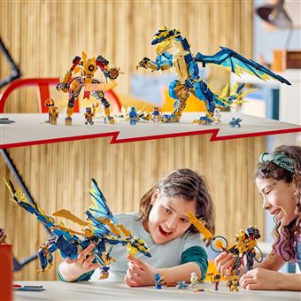 LEGO® Ninjago 71796 Le dragon élémentaire contre le robot de l’impératrice