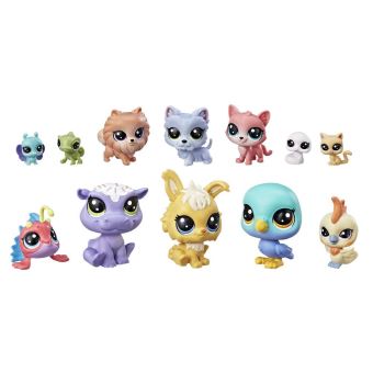 Pack 12 Petites figurines Little Petshop Porte-Bonheur Modèle Aléatoire