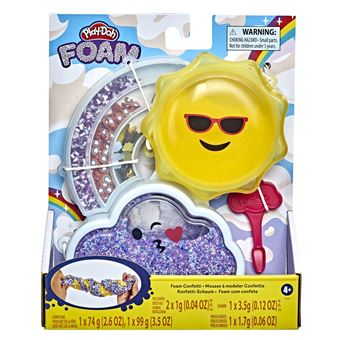 Pâte à modeler pour enfant Play Doh Foam Mousse Confettis