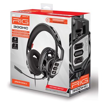 Micro-casque gaming Plantronics RIG 300HC Gris pour Nintendo Switch