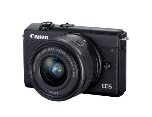 Appareil photo hybride Canon EOS M200 + Objectif EF-M 15-45 mm f/3.5-6.3 IS STM Noir