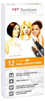 Set de 12 feutres Tombow France & Benelux Abt Dual Portrait