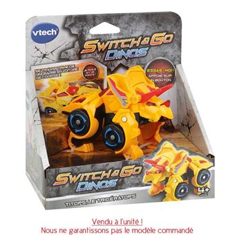 Véhicule interactif transformable Vtech Switch et Go Dinos Modèle aléatoire