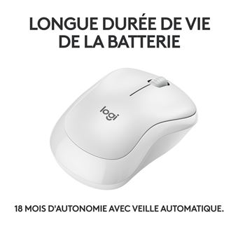 Souris sans fil Bluetooth Logitech M240 Silent Blanc