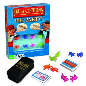 Jeu De Cochons Winning Moves - Jeu De Dés Familial - Version Française - À Partir De 6 Ans