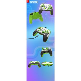 Manette filaire Pdp Super Mario Nintendo Switch Vert / Blanc