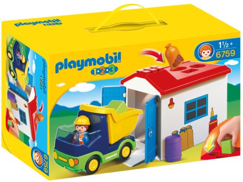 Acheter Playmobil 1.2.3 6759 Camion avec garage État correct - 35,57 € Playmobil 1.2.3 6759 Camion avec garage État correct - Playmobil reconditionné disponible sur Fnac