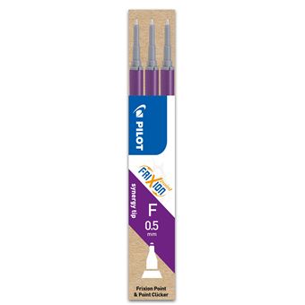 Set de 3 recharges Pilot FriXion Point Pointe fine Violet - 1