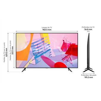 Tv Samsung Qe43q60t 43 4k Uhd Qled Smart Tv 2020 Noir Tv Led Lcd Achat Prix Fnac