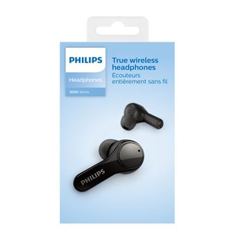 Ecouteurs intra-auriculaire sans fil Philips TAT3217BK Bluetooth True Wireless Noir